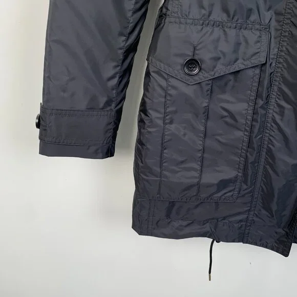 X12900 Burberry Black Hooded Double-Piece Set Removable Three-and-One Down Jacke